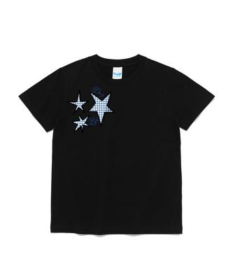 DAYLIFE Twinkle Star Graphic Short Sleeve T-Shirt (Black)