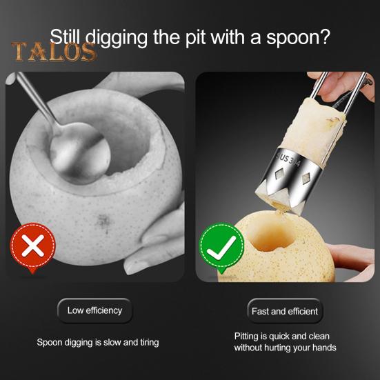 2 Stücke Rote Paprika Entkerner Edelstahl Obst Gemüse Entkerner & Pitter Remover Pfeffer Cutter Deseeder Küchenutensilien