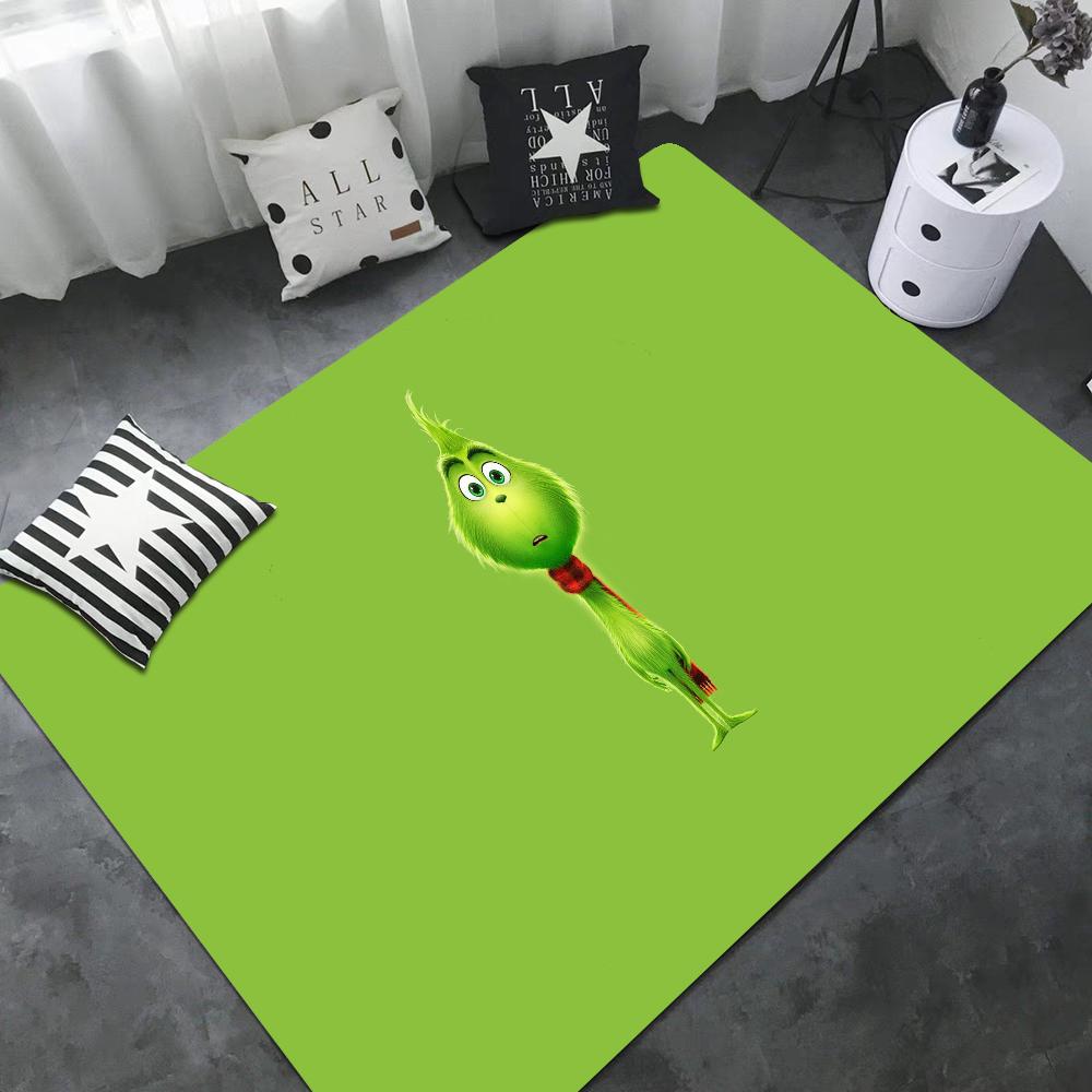 Tappetini per la stanza del cartone animato THE G-GRINCH Più economici Antiscivolo Moderno Soggiorno Balcone Stampato Tappeto di Benvenuto