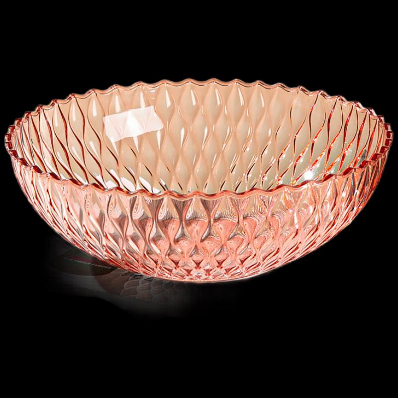 Simple Style Agate Red Fruit & Snack Plate Set