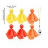 6 Pieces Referee Penalty Flag with Whistle Long-Lasting for Referees, Coaches