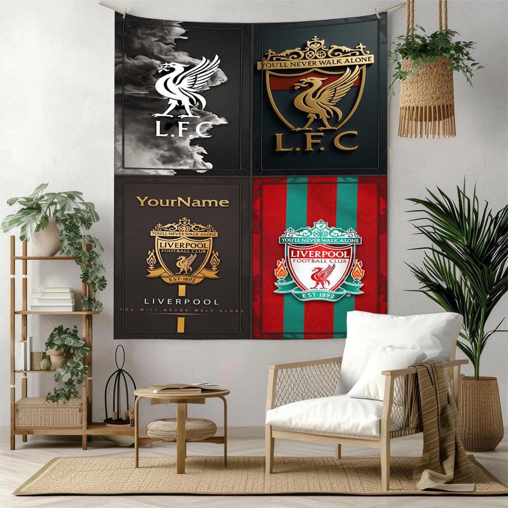 Liverpool Custom Your Name Wall Decor Tapestry Art For Pet Memorial Birthdaywedding Party Backdrop Family Gift
