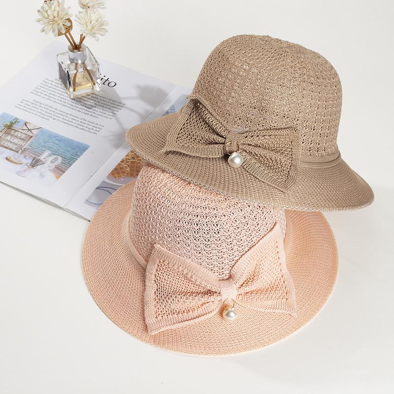 Summer Sun Hat With Wide Brim Breathable Straw Hat For Outdoor Beach Vacation
