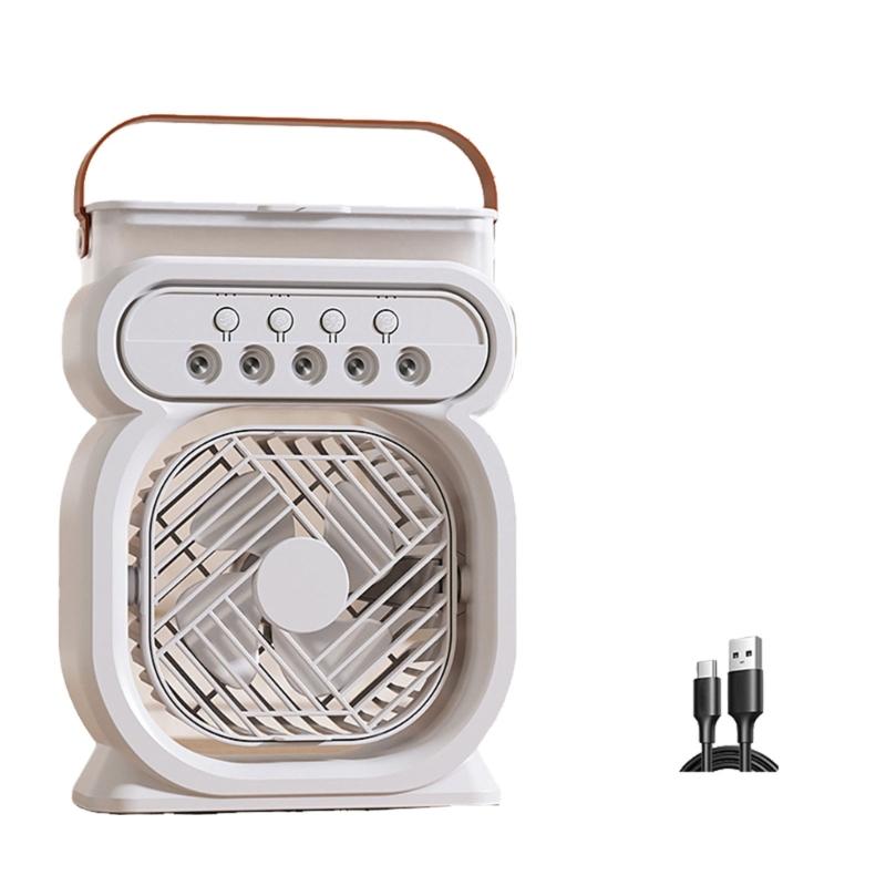 

Multifunctional Hanging Fan with Light Convenient Small Fan USB Powered Suitable for Camping Travel and Study Use белый