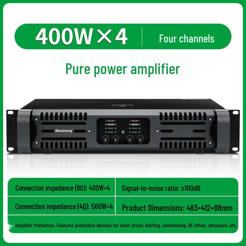 QIASHENG Professional Amplifier for Stage, Conference, KTV, Bar, or Wedding Events