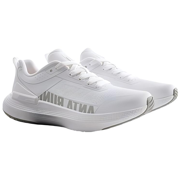 Anta Lightweight Comfortable Durable Low-Top Casual Running Shoes Women sneaker Pure-White 922445509-1