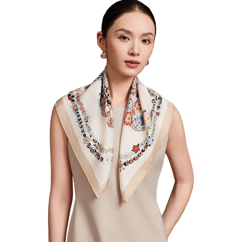 Shanghai Story Women's 100% Mulberry Silk Twill Scarf