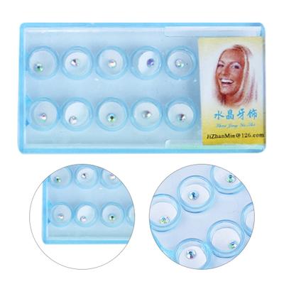 1 Set Tooth Crystal Ornaments Dazzling Non-deformation Oral Supplies Tooth Decoration Crystal Ornaments  Rhinestone for Beauty