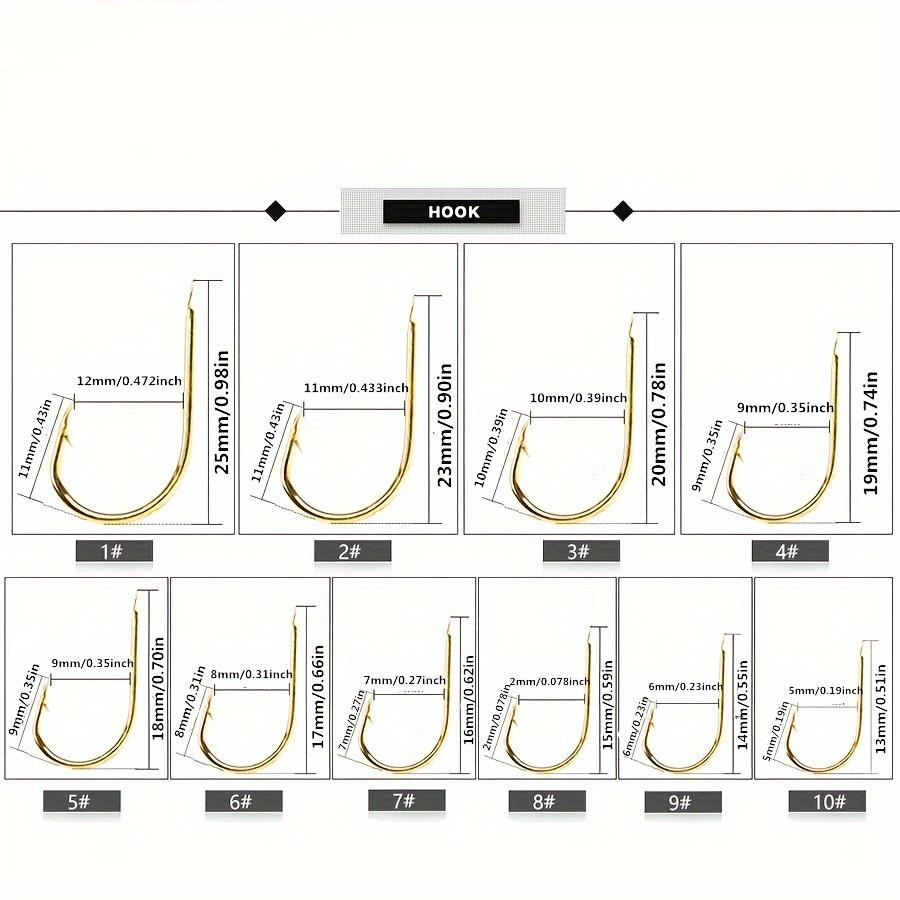 500pcs/box Fishing Hook Automatic Flip with Barb Anti-Running Anti-Shedding Fishing Hook (as the picture,High Carbon Steel)