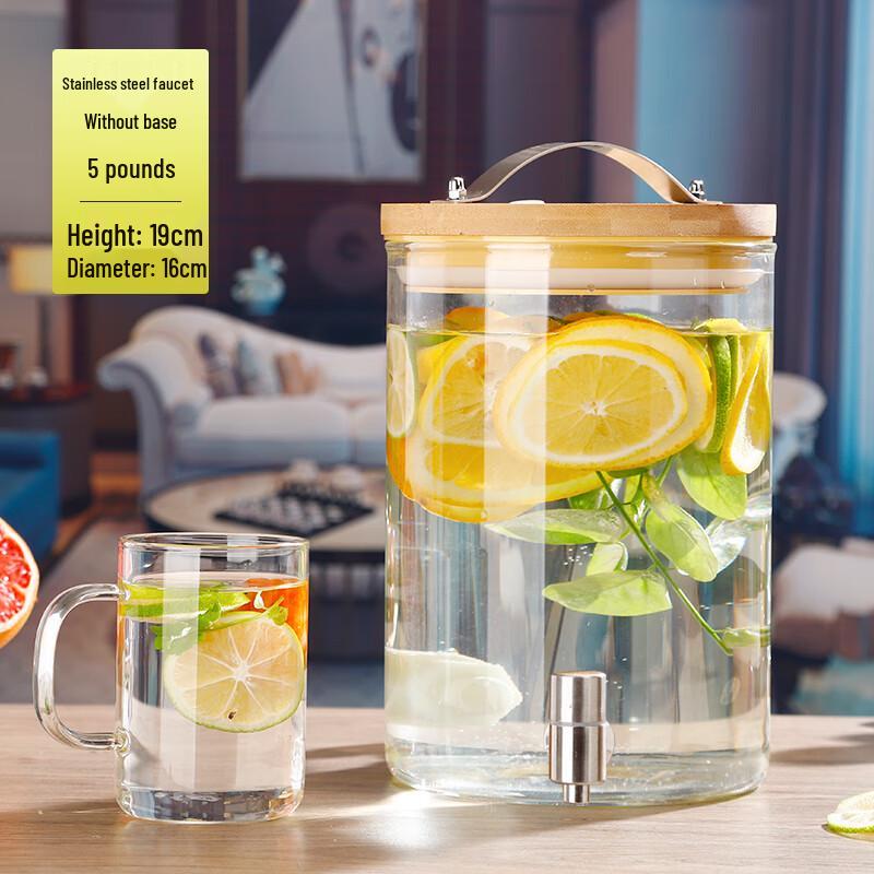 Shixun 5-Liter Glass Fermentation & Beverage Dispenser