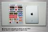 Kungfu Graphics Racing Sponsor Logo Micro Decal Sheet, White