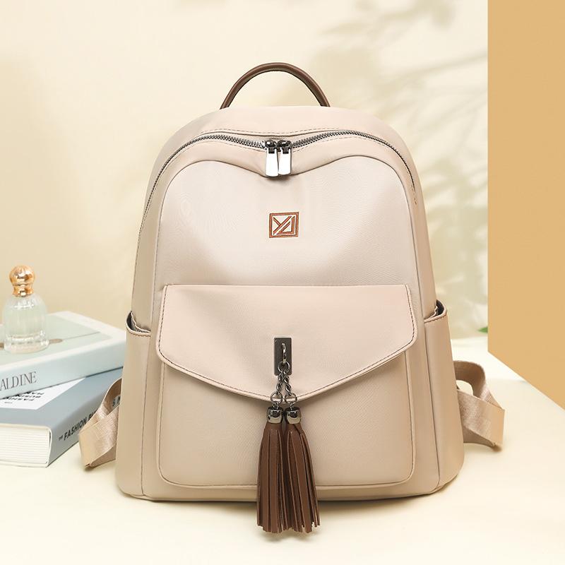 Tassel Large Capacity Outdoor Female Backpack Student Schoolbag