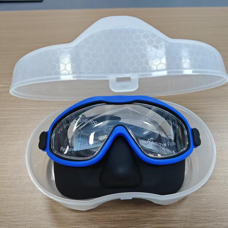 

Adult Silicone Swim Goggles with Nose Plug and Earplugs