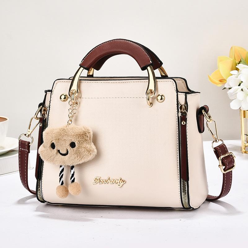 Stylish Korean Style Floral Print Small Handbag For Ladies, Portable Multi-purpose Top Handle Shoulder Crossbody Casual Mini Purse