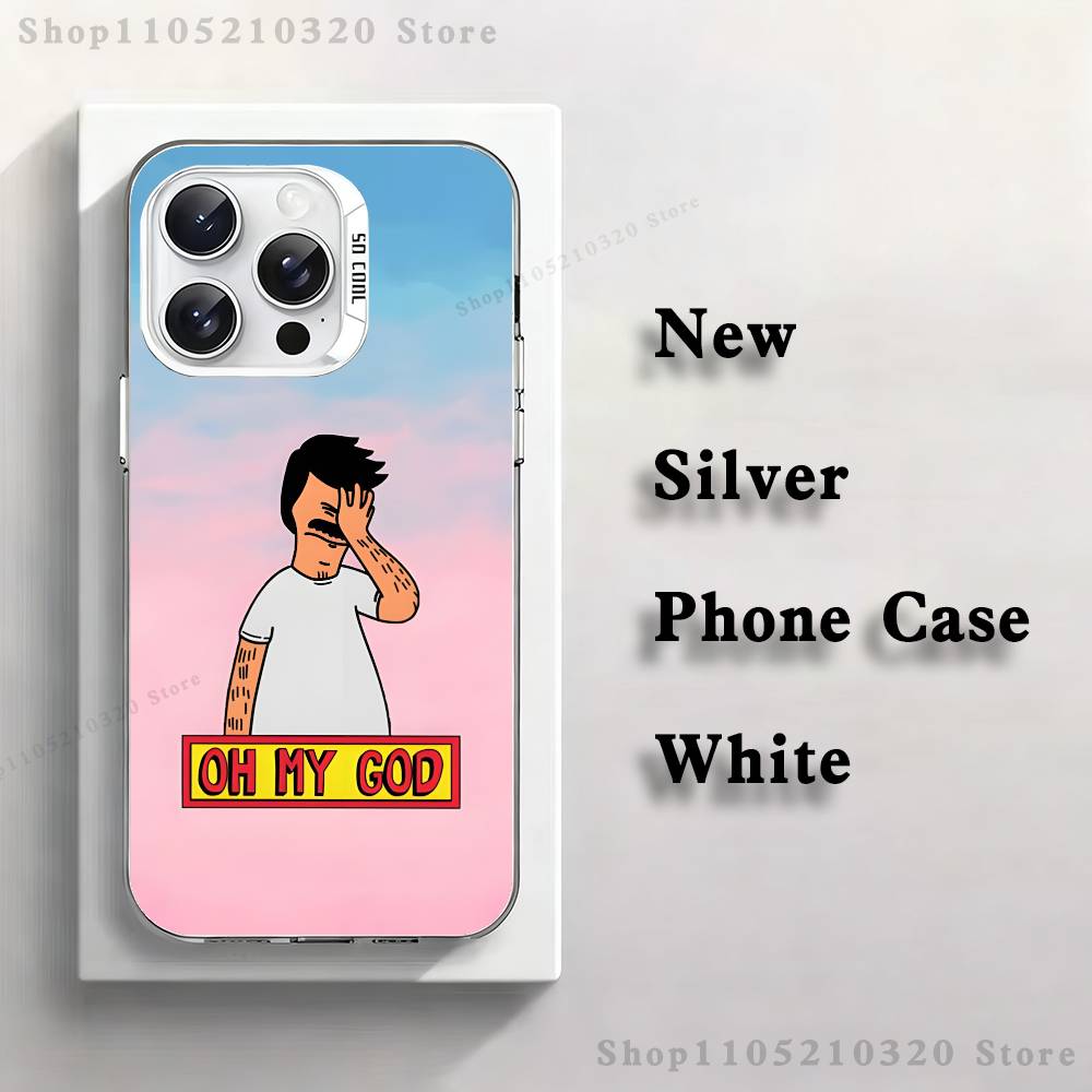Cartoon B-Bobs Burgers Phone Case For iPhone 17,16,15,14,13,12,11,Pro,XS,Max,Plus,Mini,SE4,E White Matte Shockproof Cover