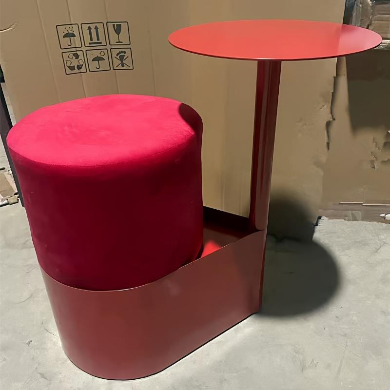 New Design 2-in-1 Modern Minimalist Sofa Side Table with Stool Storage End Table Living Room Furniture