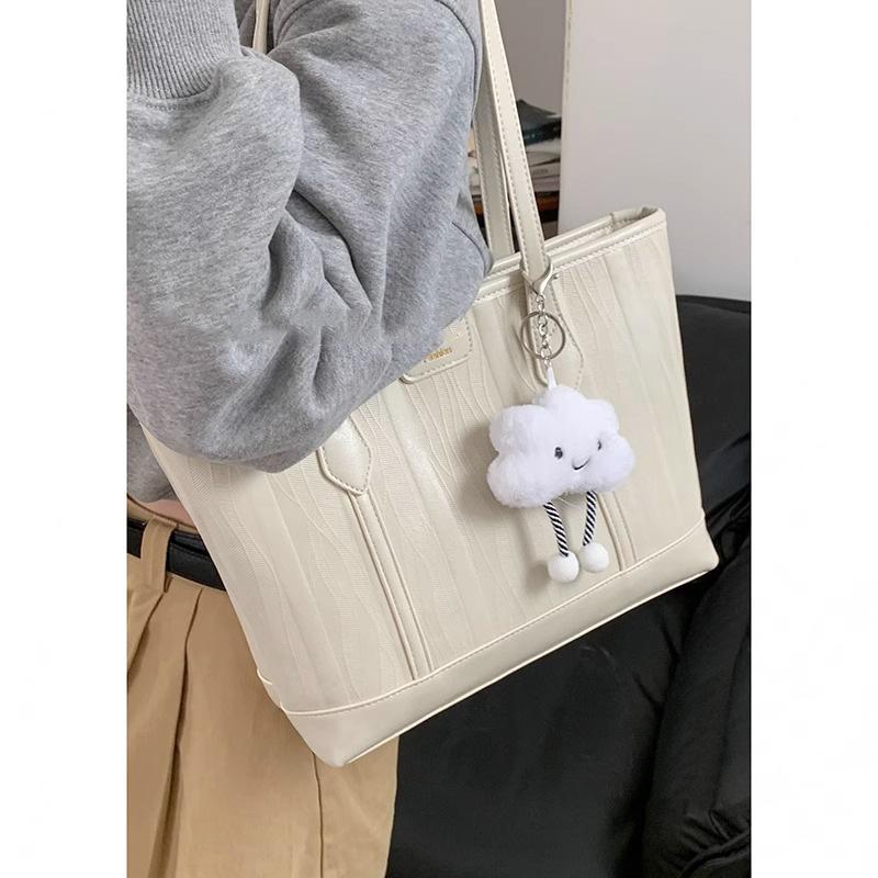 Korean college style large-capacity bag women's bag new trendy fashion retro tote bag simple commuter bag