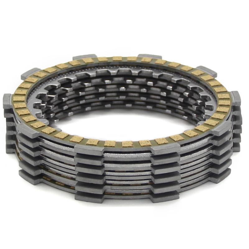Clutch Friction Steel Plates Kit 21V‑16321‑00 1HX‑16331‑00 Fit Yamaha FZR250 Genesis FZR250R FZX250 Zeal Engine Clutch Disc Set