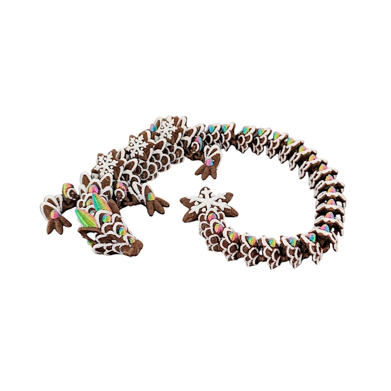 Mystery Dragon ,  3D Printed Dragon ,  Full Articulated Flexible Dragon ,  3D Printed Gift Toy One Size