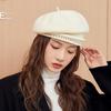 High-end Wool Beret Women's Autumn and Winter Retro Versatile Face Small Painter Hat Big Head Circumference Newsboy Hat