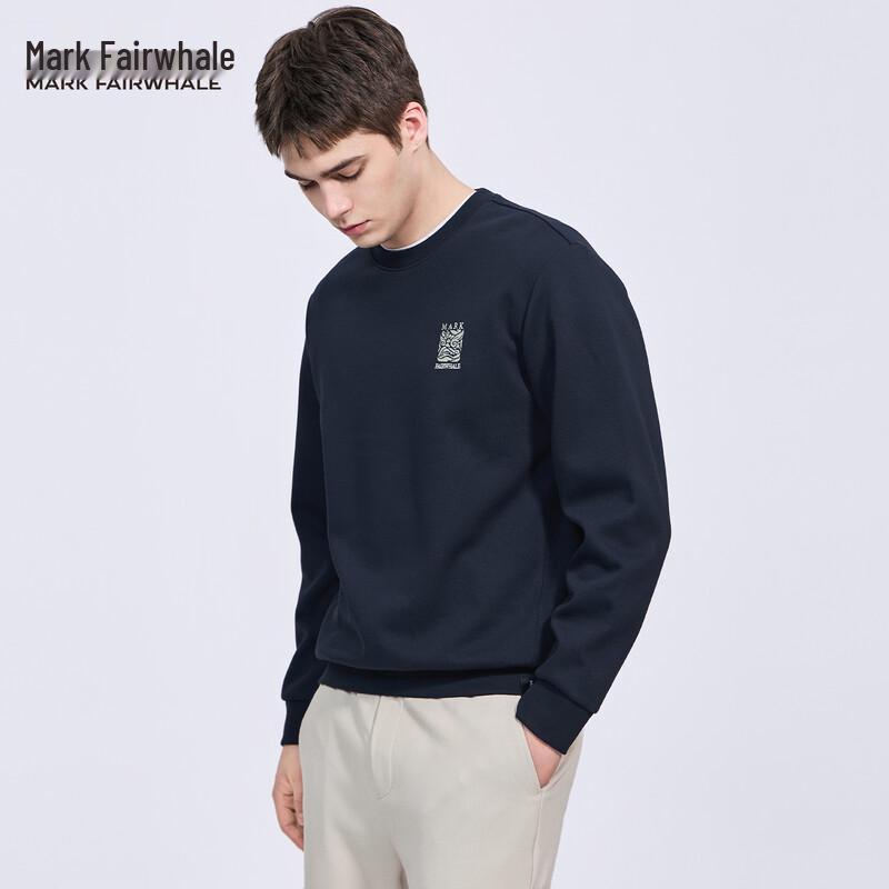 Mark Hua Fei Men s Embroidered Crewneck Sweatshirt 2XL