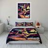 Colorful cricketer abstract illustration. Bedding sets Duvet cover sets Duvet covers Pillowcases(1 * Duvet Cover 2 * Pillowcases without duvet insert)