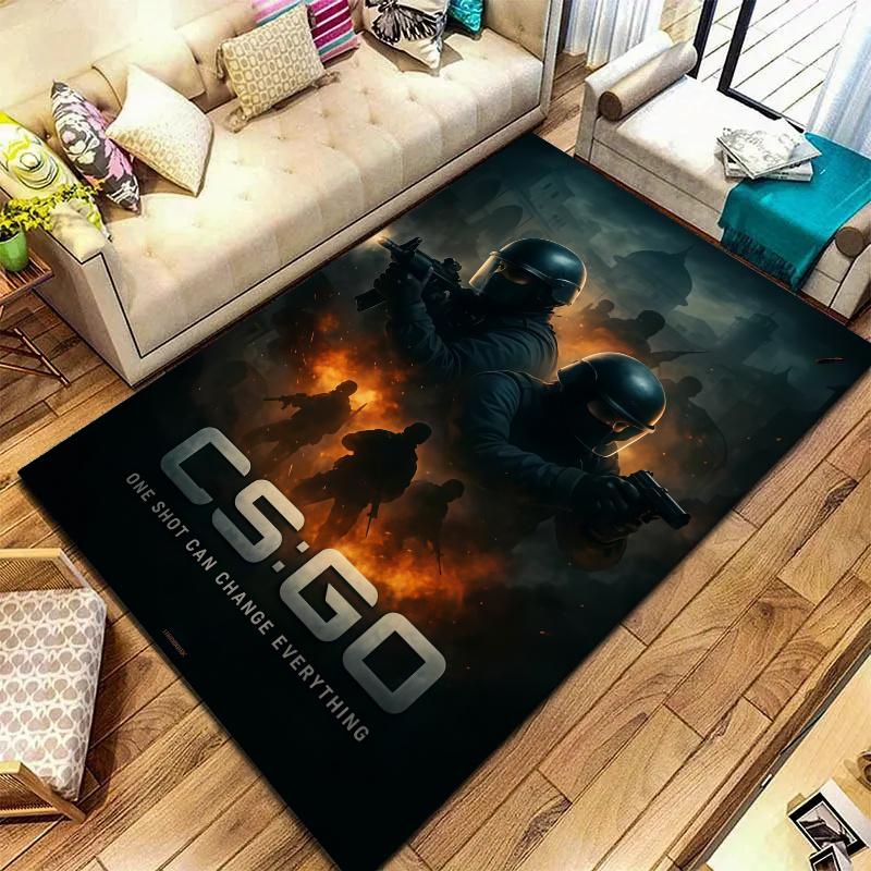 Csgo2 Carpet Rug for Living Room Bedroom Home Sofa Decoration,Kids play Nonslip Floor Mat