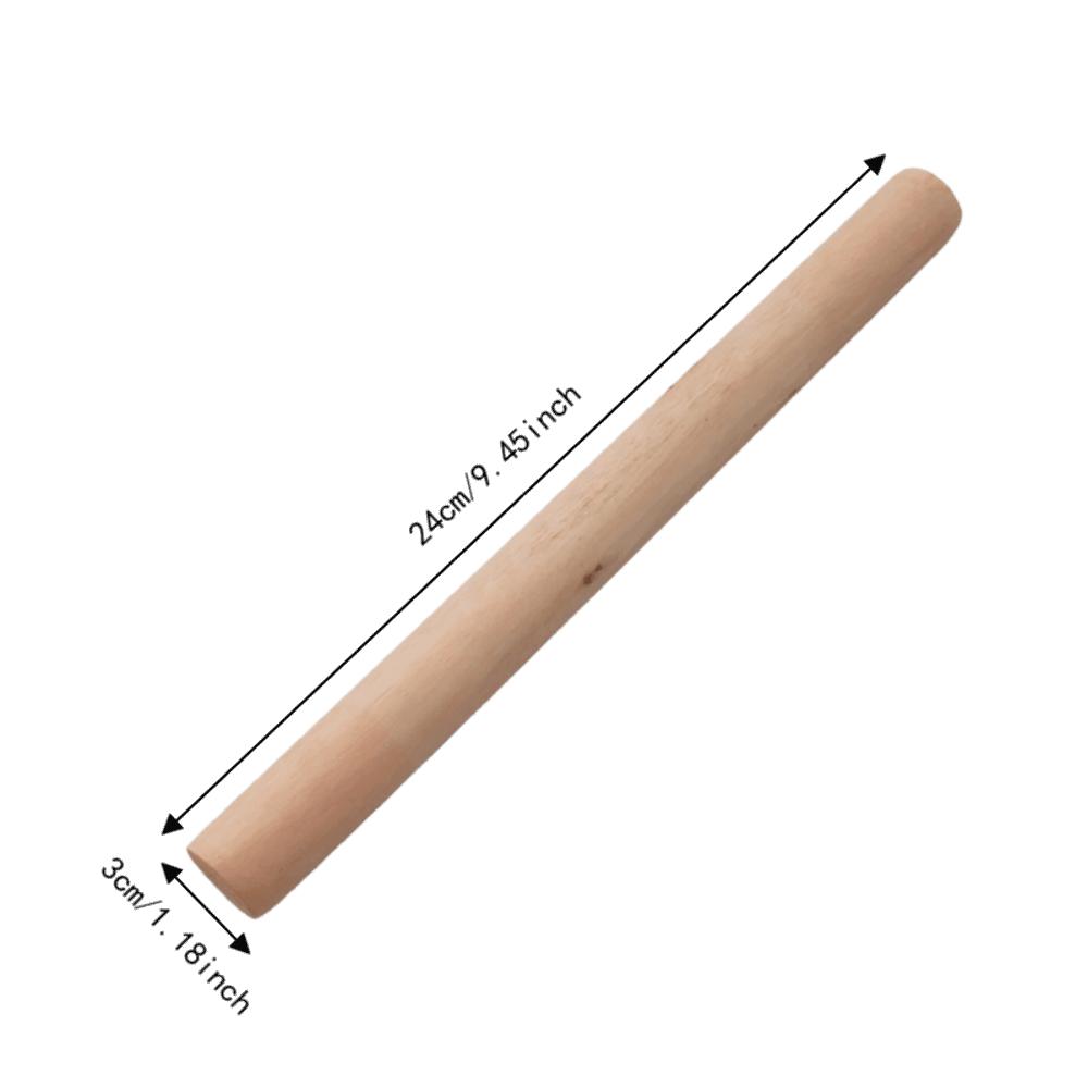 Sturdy Wood Small Rolling Pin Smoothing Texture Fondant Roller Smooth Dough Roller Fondant Rolling