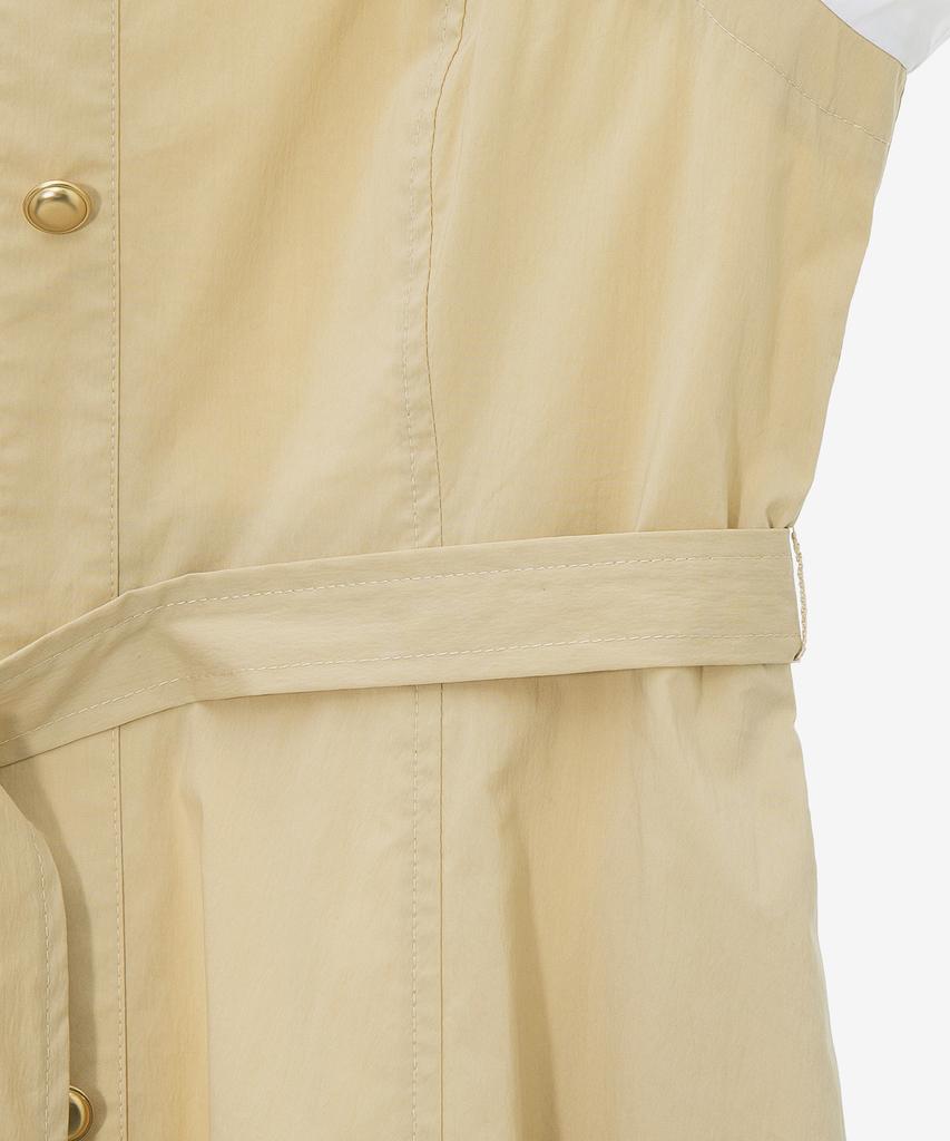 Mind Bridge Woman [W] Shirt Layered Belted Dress