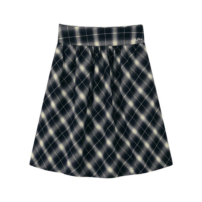 

ELLE KIDS Girls Retro Plaid A-line Skirt 140