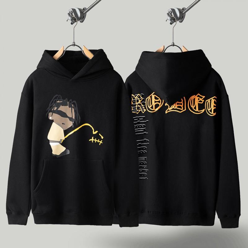 Unisex Oversized Drop Shoulder Hoodie Pants Set With Graffiti Print Cotton Blend Winter Casual Loungewear