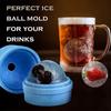 2 Pack Ice Cube Tray Diamond Ball Shape Ice Trays Food-grade Silicone Ice Cube Tray Round Ice Cube Mold For Whisky Cocktails New