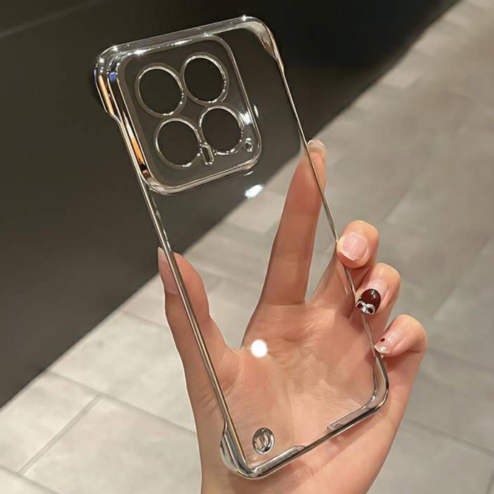 Ultradünne durchsichtige galvanisierte Hülle für Xiaomi 15 Ultra 15Pro 14 13 13X 12 12S Ultra 11 Lite 10 10S 9 8 Pro Coole rahmenlose Handyhüllen