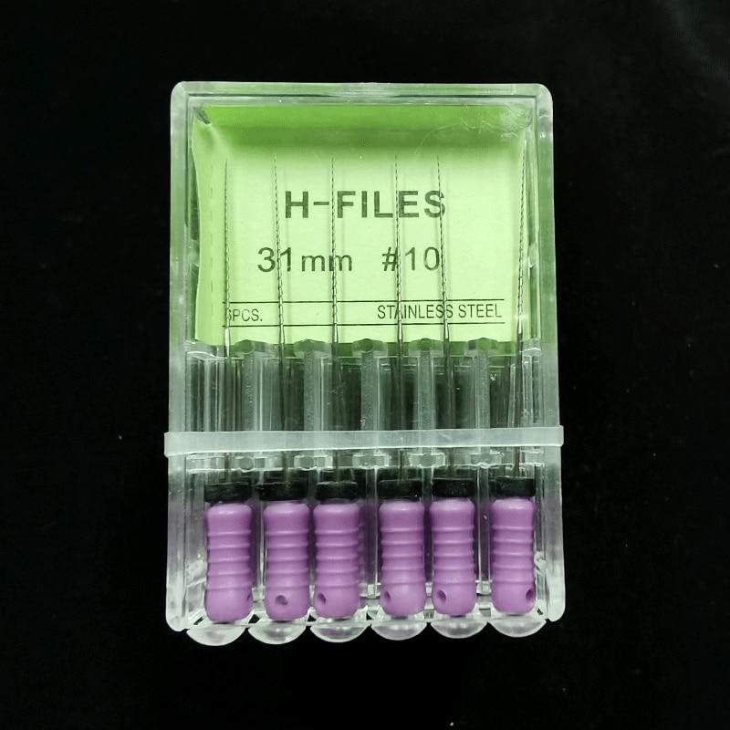 5Box /Lot Dental Tools Root Cannal Endo H File 31mm Stainless Steel Endodontic Instruments Dentist Odontologia