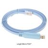USB Console Cable USB to RJ45 Serial Adapter Console Cable for H3C Cisco Router Rollover Console Flat and Flexible Wire