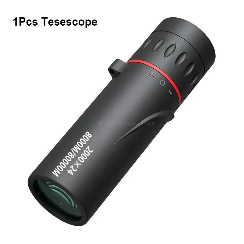 2025 2000X24 HD Monocular Telescope, Compact Portable for Travel, Hiking, Fishing, Camping, Stargazing, Concerts & Bird