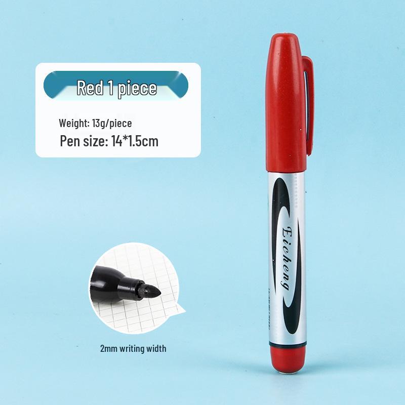 Refillable 700 Extra Bold Oil-Based Marker, Quick-Drying, Large Capacity, Big Tip, Blue/Black Pen