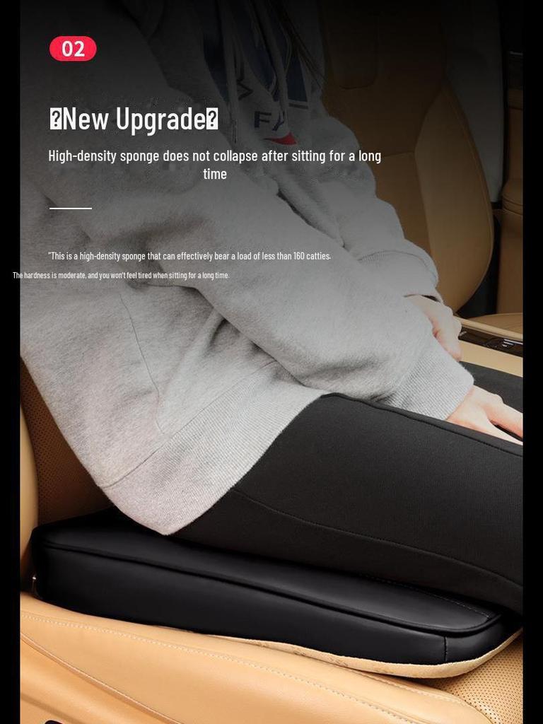 Elevated Driver's Seat Cushion for Learner Drivers - Thickened Design for Women