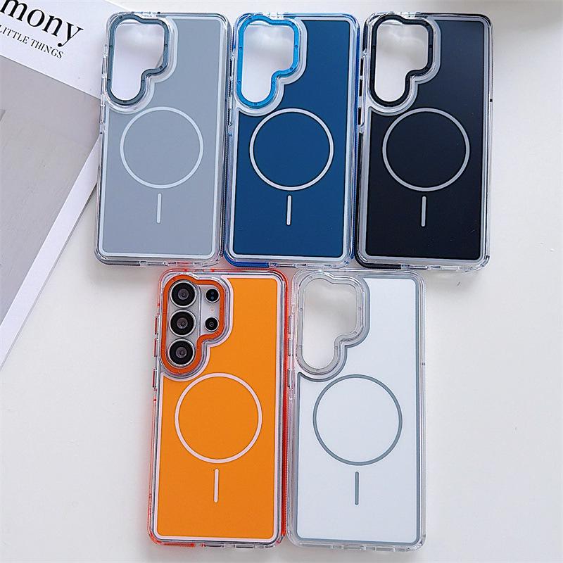 Dual-Color Magnetic Case for Samsung S26 Edge & Compatible Models S25 Ultra/S24