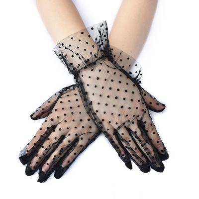 Mode Sexy Spitzenhandschuhe Netzhandschuhe Frauen Dame Party Supplies Elegante Ballkleid Hochzeit Braut Sommer Frauen Handschuhe