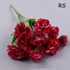10 Heads Artificial Carnation Home Decoration Multi Color Beauty Silk Fake Flower Especial For Wedding And Festival Decoration