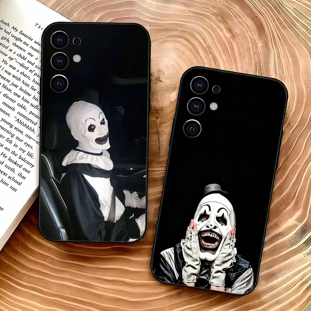 Art the Clown Horse T-Terrifier Soft Black Phone Case for Samsung S25/S24/S21/S22/S23/S30/Ultra/S20/Plus/Fe/Lite