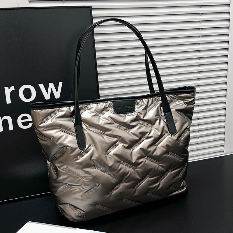 Autumn/Winter Versatile Large Capacity Cotton Tote - Trendy Shoulder & Hand-Held Bag