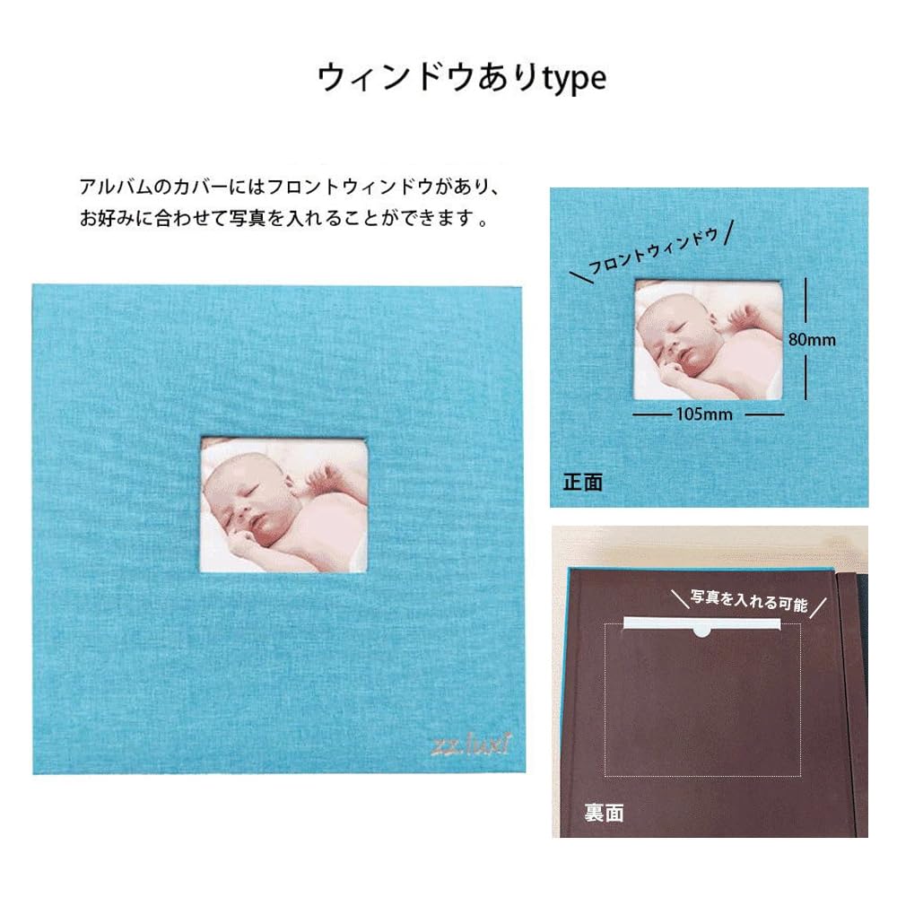 Groß L 600 960 Tasche Tasche Foto Tasche Aufbewahrung Leinen Mit Foto Organisieren Einfach Niedlich Album, Kapazität, Größe, Blätter, Blätter, Album, Typ, Album,