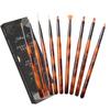 Nail Art Brush Set Including Nail Dotting Builder Glue and Other Brushes for Delicate Gel Nail Set 9-piece Brushes, Pens, Paintbrushes, Brushes,
