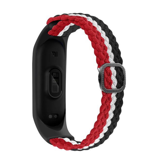 Bracelet for Mi band 10 8 7 6 Strap Elastic adjustable Nylon Braided Miband4 miband 5 correa Wristband for xiaomi Mi band 3 7 9