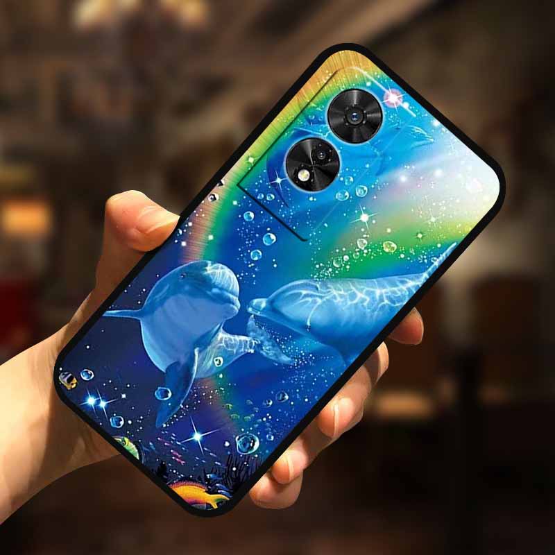 For TCL 505 Case Soft TPU Silicone Back Cover for TCL 505 Phone Case Lovely Painted Cat Etui Coque Funda for TCL505 Shell Cool