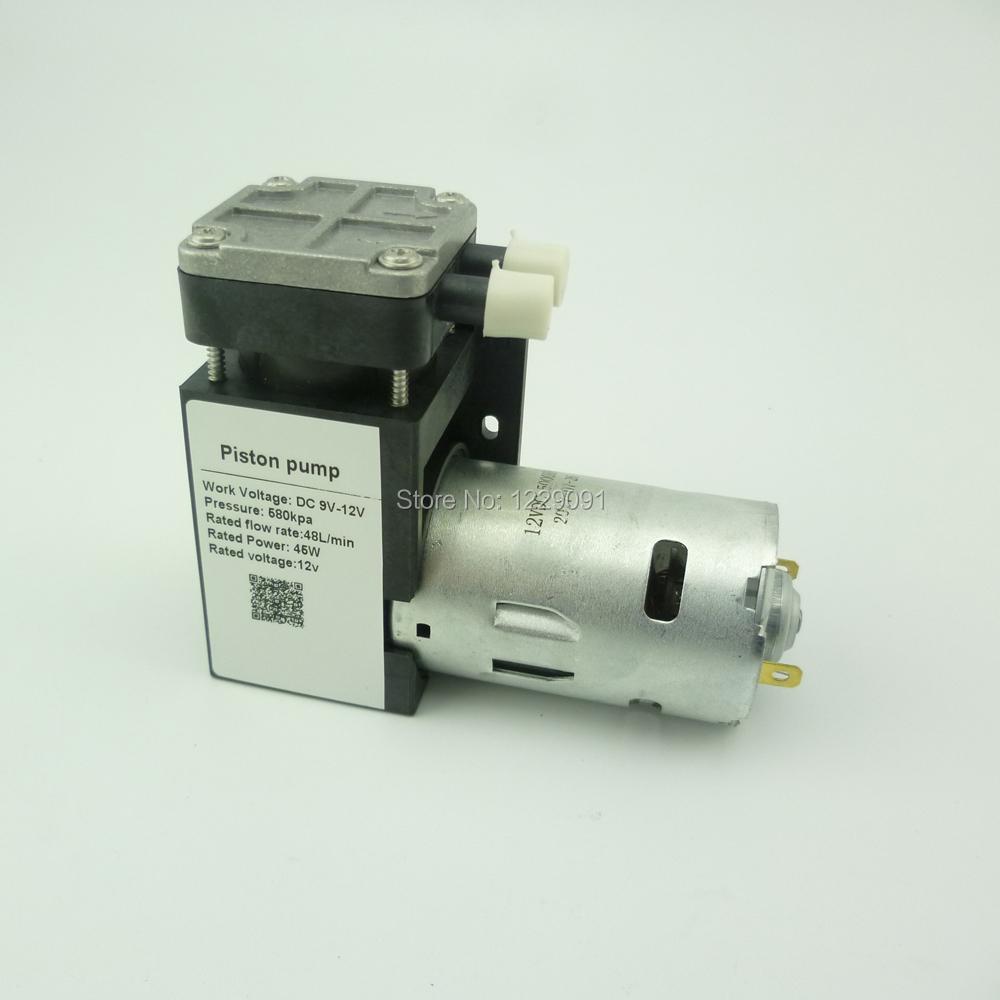 DC Electric Mini Pressure Air Pump 12v 24v 580kpa Piston Air Compressor 48w