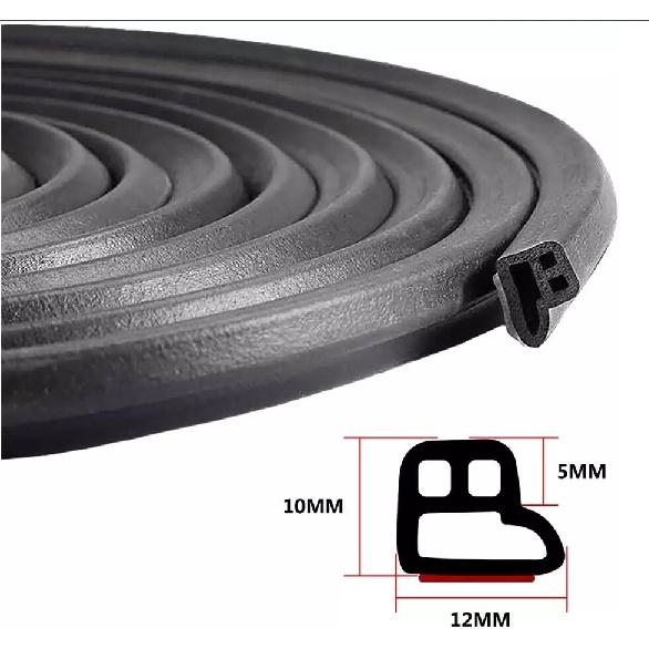5M L-Shape Sealant Universal Car Sound ulation Door Rubber Seal Weather Strip