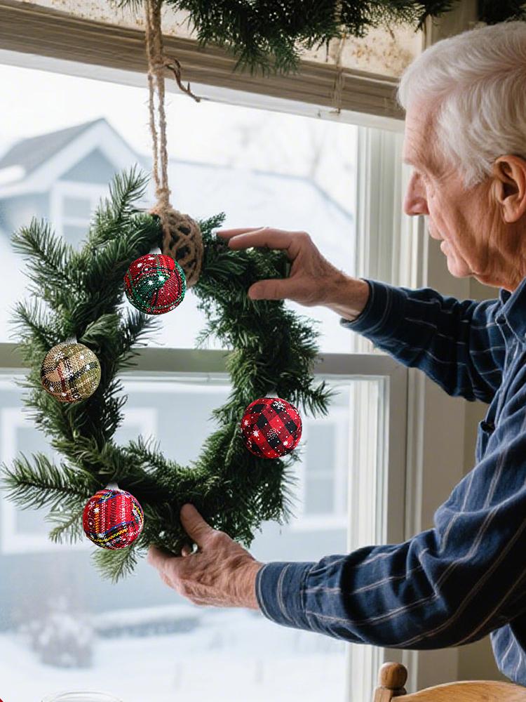 Christmas Ball Ornament 16 Pieces Shatterproof Tree Decoration Foam Ball Pendant White/Colorful Holiday Ornaments For Porch